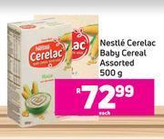 Game Nestle cerelac baby cereal assorted-500g each offer
