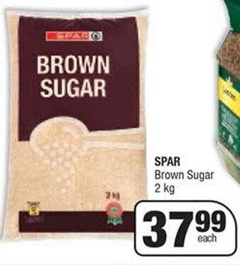 Spar SPAR Brown Sugar 2 kg offer