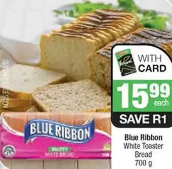 Spar Blue Ribbon White Toaster Bread 700 g offer
