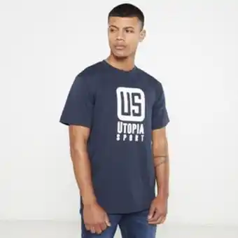 Utopia us big chest logo t-shirt navy