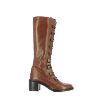 Europa Art Group Knee high leather stud boot -brown offer