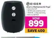 Game Eiger aria 4l mechanical air fryer offer