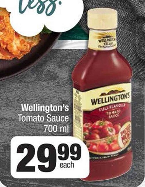Wellington's Tomato Sauce 700ml offer at Spar
