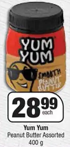 Spar Yum Yum Peanut Butter Assorted 400 g offer