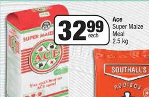 Ace Super Maize Meal 2.5 kg offer at Spar