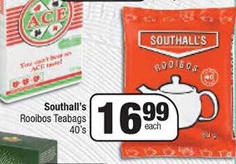 Spar Southall's Rooibos Teabags 40's offer