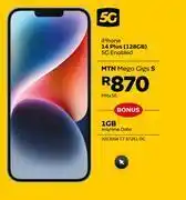 MTN Apple iphone 14 plus 128gb 5g enabled-mtn mega gigs s offer