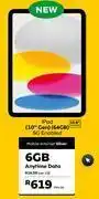 MTN Apple ipad 10th gen 64gb 5g enabled-on mobile internet silver offer