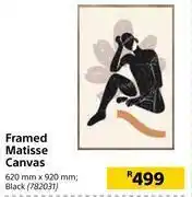 Builders Warehouse Framed matisse canvas black-620mm x 920mm offer