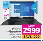 Game Proline intel celeron laptop offer