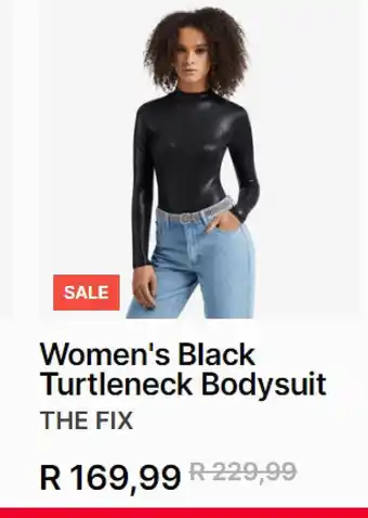Women's bblock turtleneck bodysuit