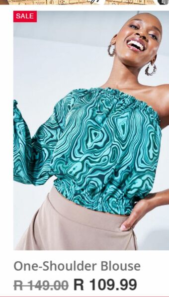 One-shoulder blouse
