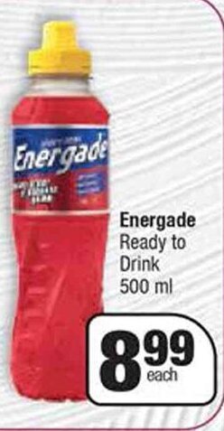 Spar Energade Ready to Drink 500 ml offer