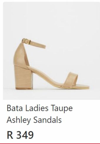 Bata Bata ladies taupe ashley sandals offer