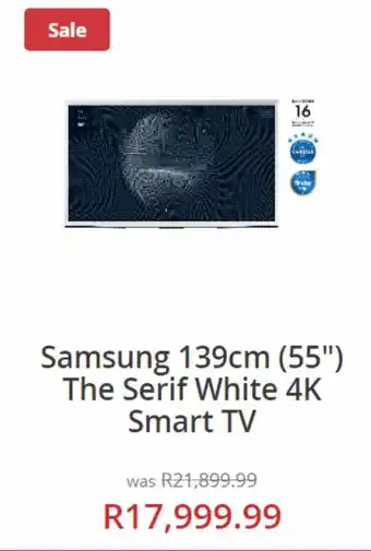 Hirsch's Samsung 139cm 55'' smart tv offer