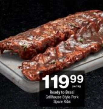 Ready to Braai Grillhouse Style Pork Spare Ribs