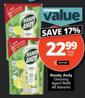 Checkers Handy Andy Cleaning Agent Refill All Variants offer