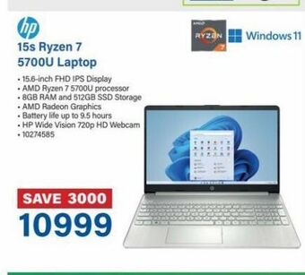 Incredible Connection 15s ryzen 7 5700u laptop offer
