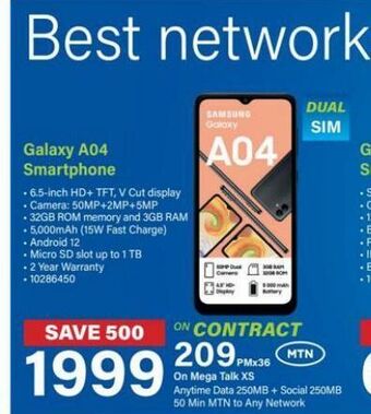 Incredible Connection Samsung galaxy a04 offer