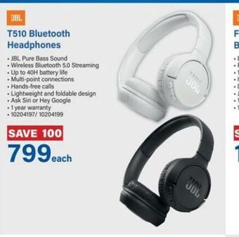 Incredible Connection T510 bluetooth headphones offer