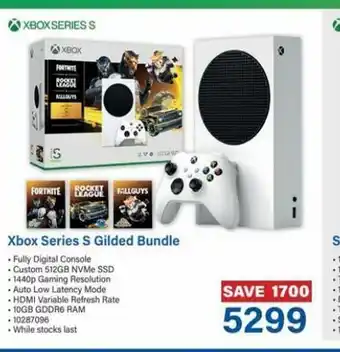 Incredible Connection Xbox series s gilded bundle offer