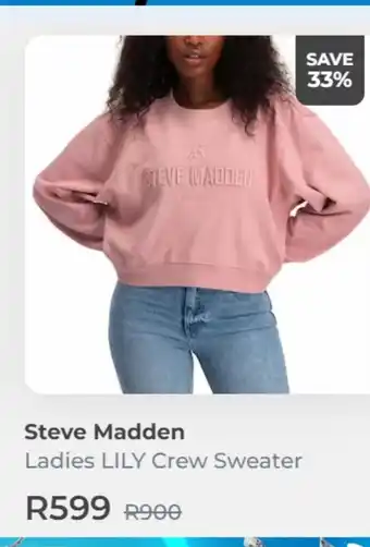 Steve madden ladies lily crew sweater