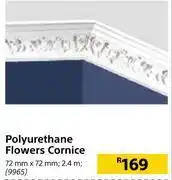 Builders Warehouse Polyurethane flowers cornice 2.4m, 72mm x 72mm offer