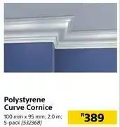 Builders Warehouse Polyurethane curvecornice 5 pack 2.0m, 100mm x 95mm offer