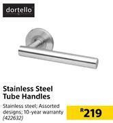 Builders Warehouse Dortello stainless steel tube handles offer