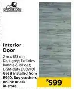 Builders Warehouse Swartland interior door 2m x 813mm offer