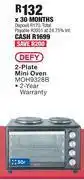 OK Furniture Defy 30l 2 plate mini oven moh9328b offer