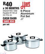 OK Furniture Hart 6 piece aluminium pot set j7-per set offer