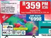 OK Furniture Hisense 50 (127cm) 4k smart digital led tv 50a6h offer