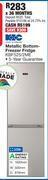 OK Furniture Kic 239l metallic bottom freezer fridge kbf525/2me offer