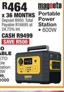 OK Furniture Magneto 600w portable power station offer