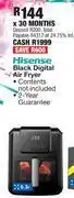 OK Furniture Hisense 6.3l black digital air fryer offer