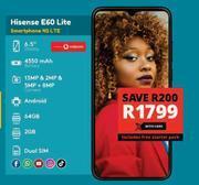 Checkers Hisense e60 lite smartphone 4g lte offer
