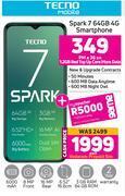 Game Tecno spark 7 64gb 4g smartphone-each offer
