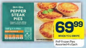 Pick n Pay PnP Frozen Pies Assorted 4's Each offer