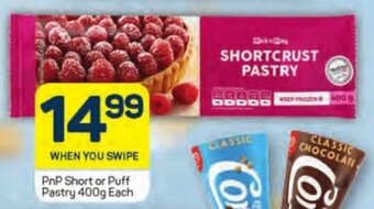 Pick n Pay PnP Short or Puff Pastry 400g Each offer