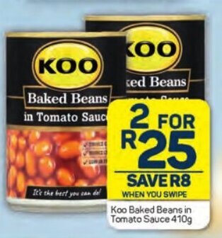 Pick n Pay Koo Baked Beans in Tomato Sauce 410g offer