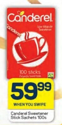 Canderel Sweetener Stick Sachets 100s