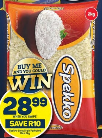 Pick n Pay Spekko Long Grain Parboiled Rice 2kg offer