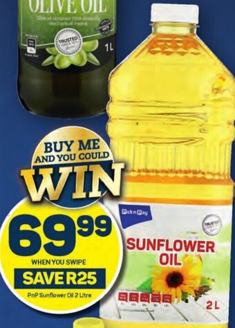 Pick n Pay PnP Sunflower Oil 2 Litre offer