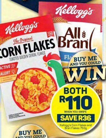 Pick n Pay Kellogg's Corn Flakes and Bran Flakes 750g offer
