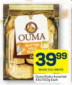 Pick n Pay Ouma Rusks Assorted 450/550g Each offer