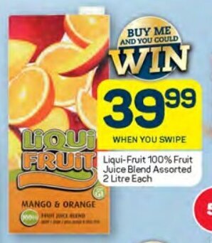 Liqui-Fruit 100% Fruit Juice Blend Assorted 2 Litre each