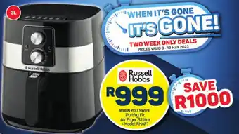 Pick n Pay Purifry Fit Air Fryer 3 Litre . Model: RHAF1 offer