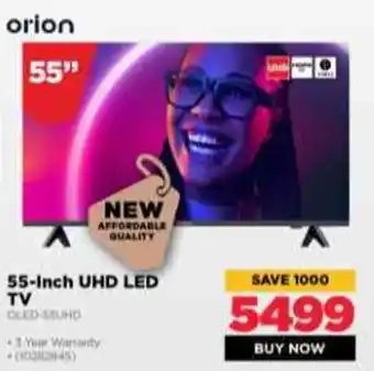 HiFi Corp Orion 55-Inch UHD LED TV offer