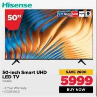 HiFi Corp Hisense 50-inch Smart UHD LED TV offer